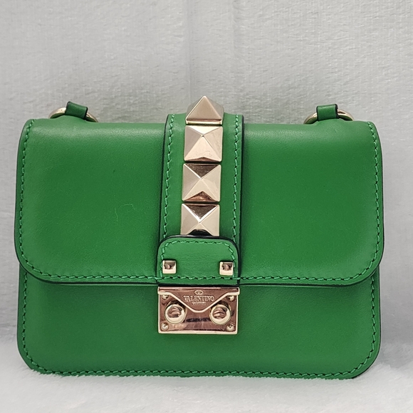 Valentino Garavani Handbags - Valentino Garavani Studded Leather Chain Handbag Mini